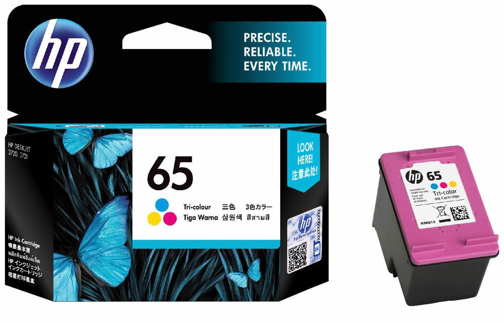 HP 65 N9K01AA TriColour Ink Cartridge for Lowest Prices or FREE