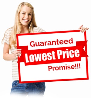Lowest Price Guarantee - Find an identical stocked item at a lower price and we'll beat it by 5%. (Excludes stock liquidatons, customer special orders and contract pricing.)
