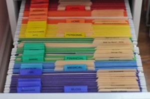 colour coding office filing