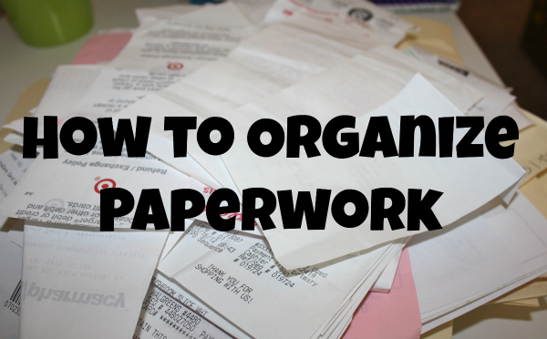 organising paperwork