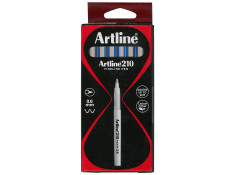 Artline 210 Series Medium Black 0.6mm Markers