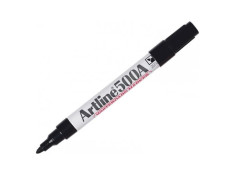 Artline 500A 2mm Bullet Nib Black Whiteboard Markers