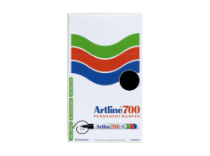 Artline 700 Series 0.7mm Bullet Nib Black Permanent Markers