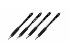 Artline Flow 1.0mm Ballpoint Retractable Black Pens
