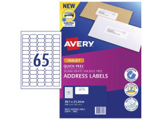 Avery J8651 Inkjet 65UP 38.1 x 21.2mm White Mini