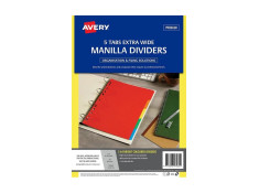 Avery A4 Extra Wide 5 Tab Multi-Colour