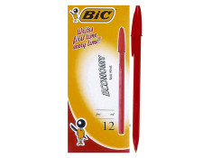 Bic Economy Fine Ballpoint Red Pens