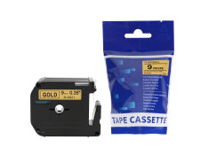 Brother Generic M-K821 Black on Gold Tape 9mm x 8m