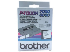 Brother TX-251 Black on White 24mm x 15m