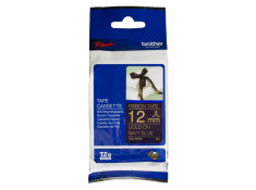 Brother TZe-RN34 Gold on Navy Blue 12mm x 4m