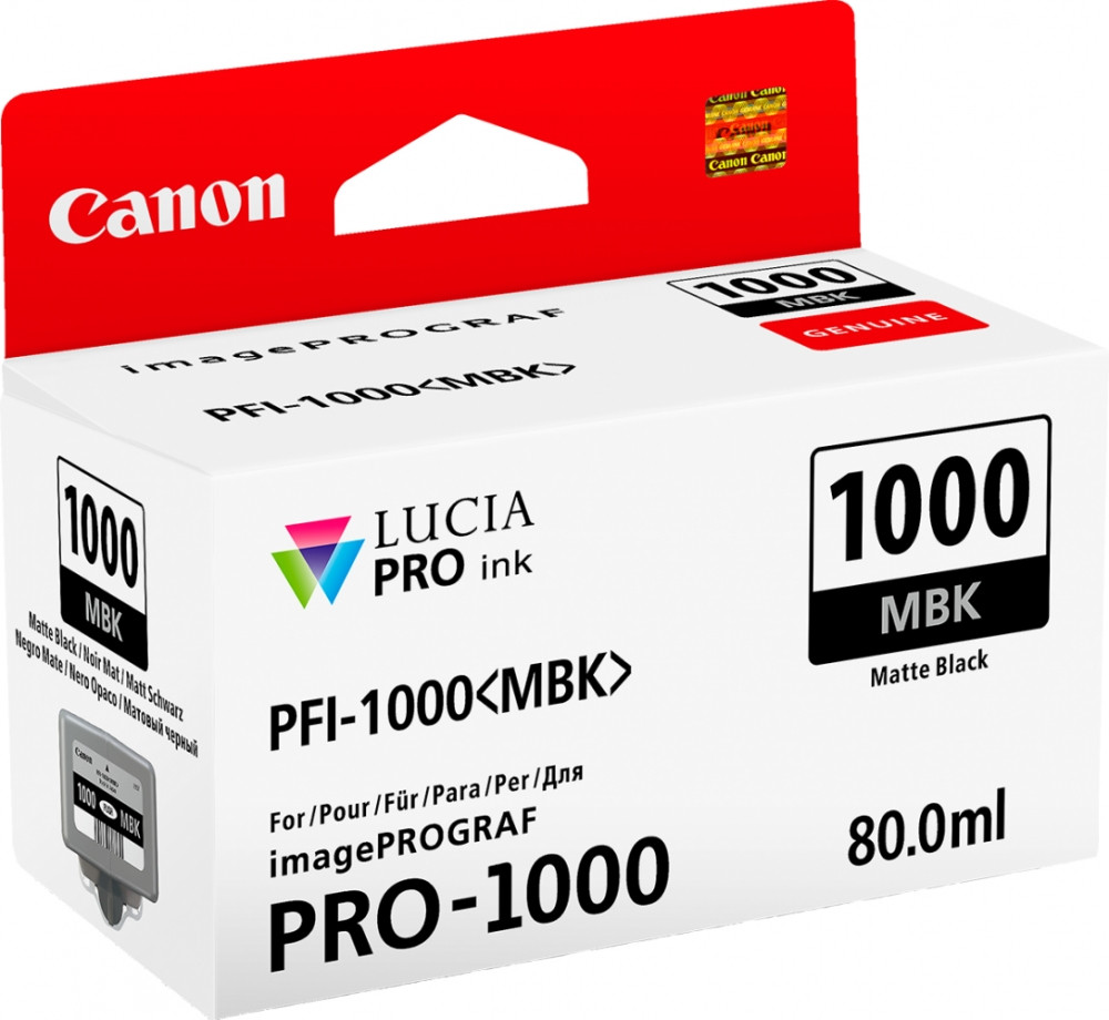 Canon PFI1000MBK Matt Black Ink Cartridges - Inkjet Wholesale