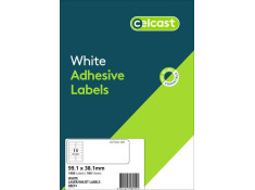 Celcast 99.1 x 38.1mm White Laser & Inkjet 14UP