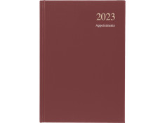 Collins 2024 A5 Appointment Day-To-Page (DTP) Maroon