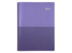 Collins 2024 A5 Vanessa Day-To-Page (DTP) Purple