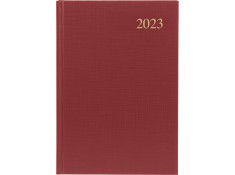 Collins 2024 Essential A5 Day-To-Page (DTP) Maroon