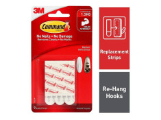 Command 17021P Medium Replacement Ahesive Hanging Strip