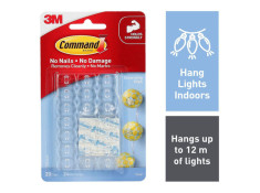 Command 17026CLR Clear Decorating Clips With Clear Strips