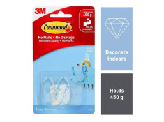 Command 17092CLR Small Utility Adhesive Hooks Clear