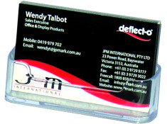 Deflect-O Business Card Holder  L/S Single Pocket 70101