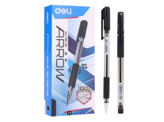 Deli 1120 Black Medium 1.0mm Economy Value Ballpoint Pen