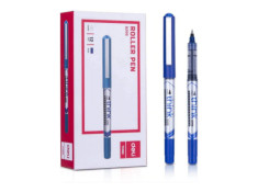Deli 20030 Blue Extra Fine 0.5mm Rollerball Pen