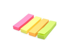 Deli 19 x 76mm Assorted Neon Colour 4 Pack 400 Sheet