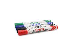 Deli Assorted Colour Bullet Point Whiteboard Markers