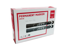 Deli Premium 1.5mm Chisel Point Permanent Black Marker