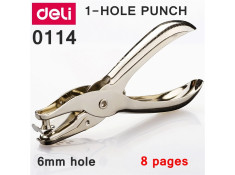 Deli Quality Steel 8 Sheet Capacity Single Hole Punch