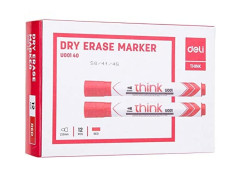 Deli Red Bullet Point Whiteboard Markers