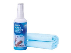 Deli Whiteboard Cleaner Fluid With Cloth Spray Top