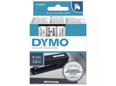 Dymo D1 Black on White 9mm x 7m