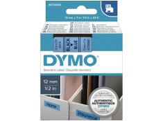 Dymo D1 Black on Blue 12mm x 7m