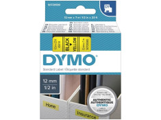 Dymo D1 Black on Yellow 12mm x 7m