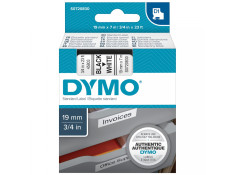 Dymo D1 Black on White 19mm x 7m