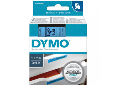 Dymo D1 Black on Blue 19mm x 7m