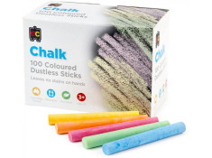 EC 100 Pack of Non Toxic Dustless Coloured