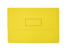 Marbig Manilla Foolscap Slimpick Document Wallet Yellow