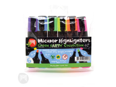 Micador Eco Wallet Highlighter Assorted Colours