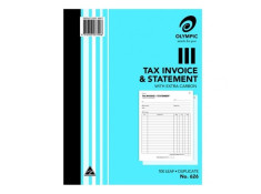 Olympic No. 626 Tax Invoice and Statement Duplicate Carbon Book