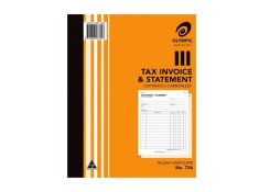 Olympic No. 726 Carbonless 250 x 200mm Tax Invoice/Statement Duplicate 50 Leaf