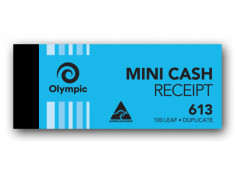 Olympic No. 613 Carbon 50 x 125mm Duplicate 100 Leaf Mini Cash