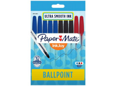 Papermate Papermate InkJoy Assorted Colours 100 Medium Ballpoint Pens 10 Pack