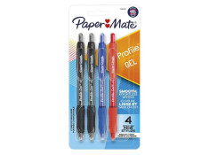 Papermate Profile  Retractable 0.7mm Fine Point Assorted Colours Gel Pens