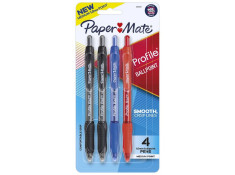 Papermate Retractable Smooth Medium 1.0mm Ballpoint Assorted Pens