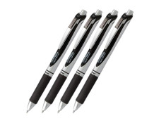 Pentel BL77 Energel 0.7mm Fine Retractable Black Gel Roller Pen