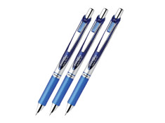 Pentel BL77 Energel 0.7mm Fine Retractable Blue Gel Roller Pen