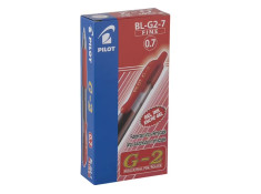 Pilot BL-G2 Retractable 0.7mm Fine Gel Ink Rollerball Red Pen