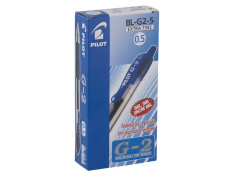 Pilot BL-G2 Retractable 0.5mm Extra-Fine Blue Gel Pens