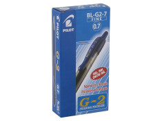 Pilot BL-G2 Retractable 0.7mm Blue Gel Pens